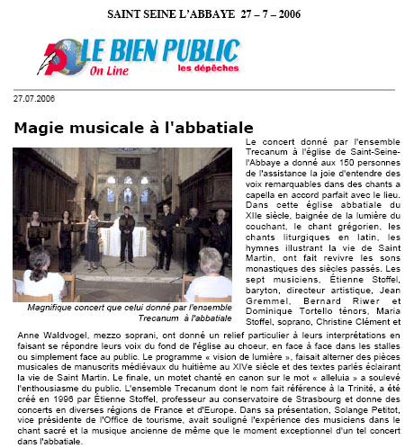 Revue de presse 2006