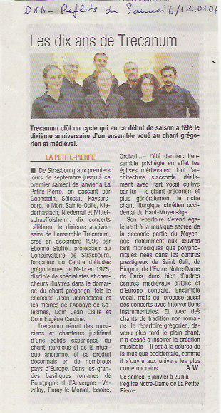 Revue de presse 2007