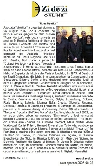 Revue de presse 2007