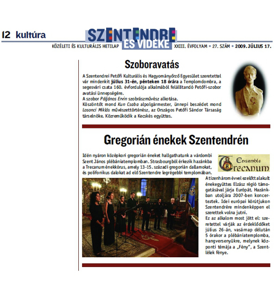 Revue de presse 2009